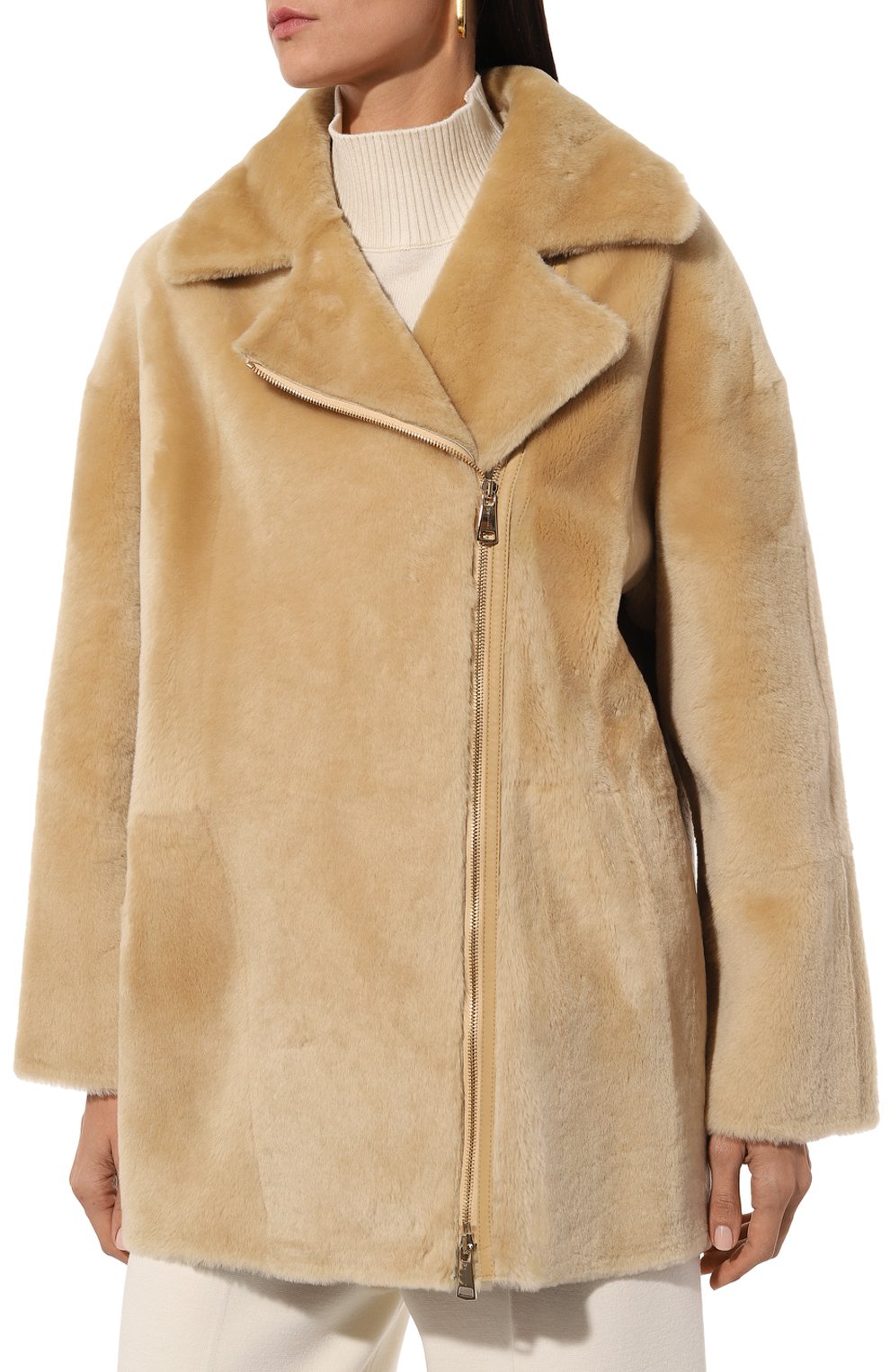 Шуба из овчины MANZONI24, арт. 24M1418-S21/, фото 3