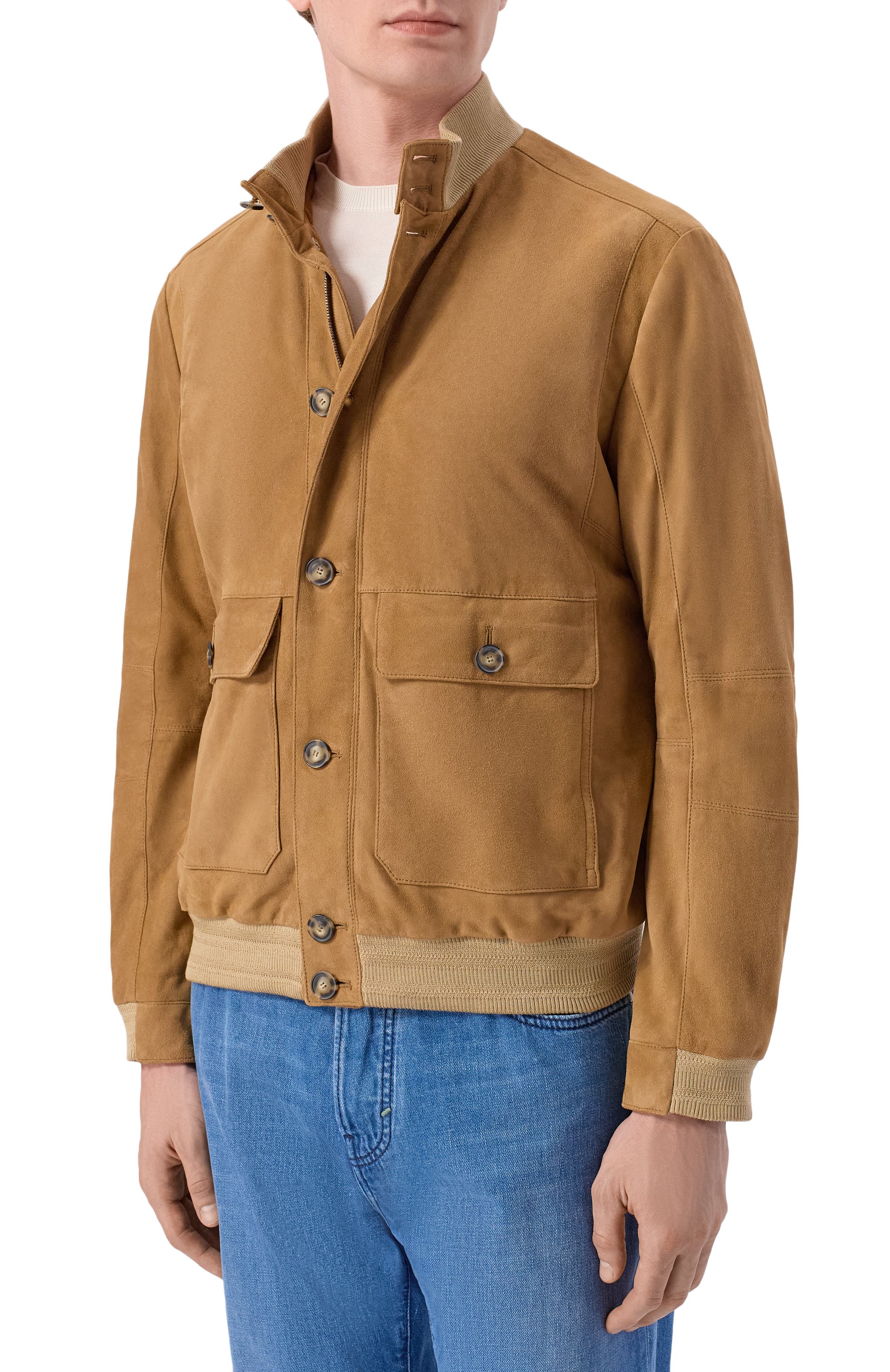 Замшевый бомбер ANDREA CAMPAGNA, арт. 232625/AC/00418I,  фото 3