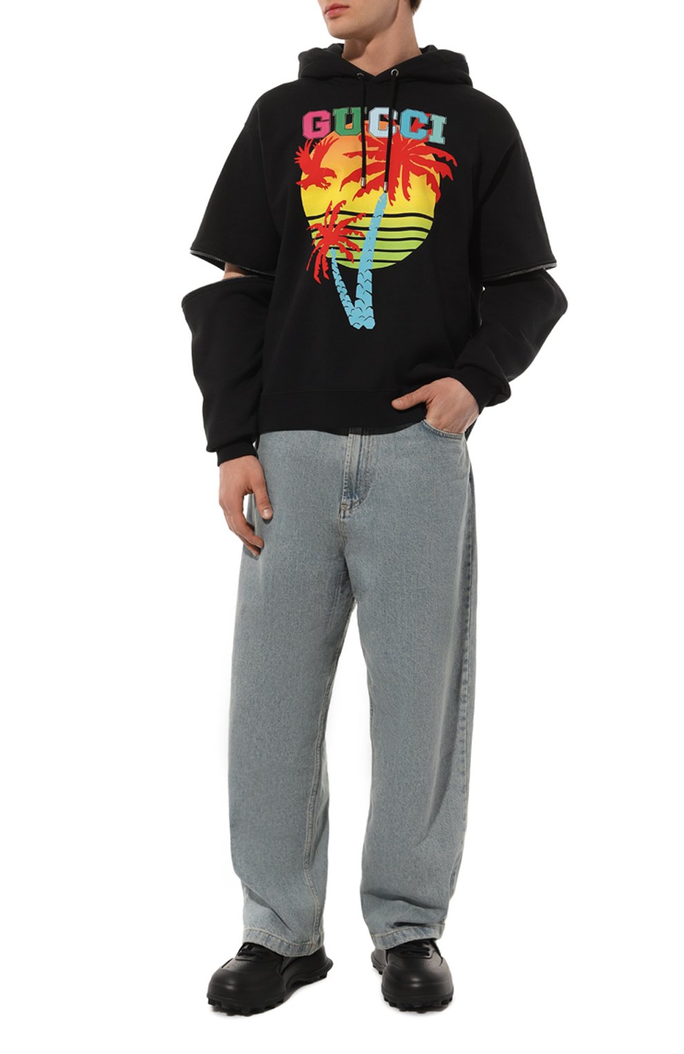 Хлопковое худи GUCCI, арт. 700117/XJE0T, фото 2