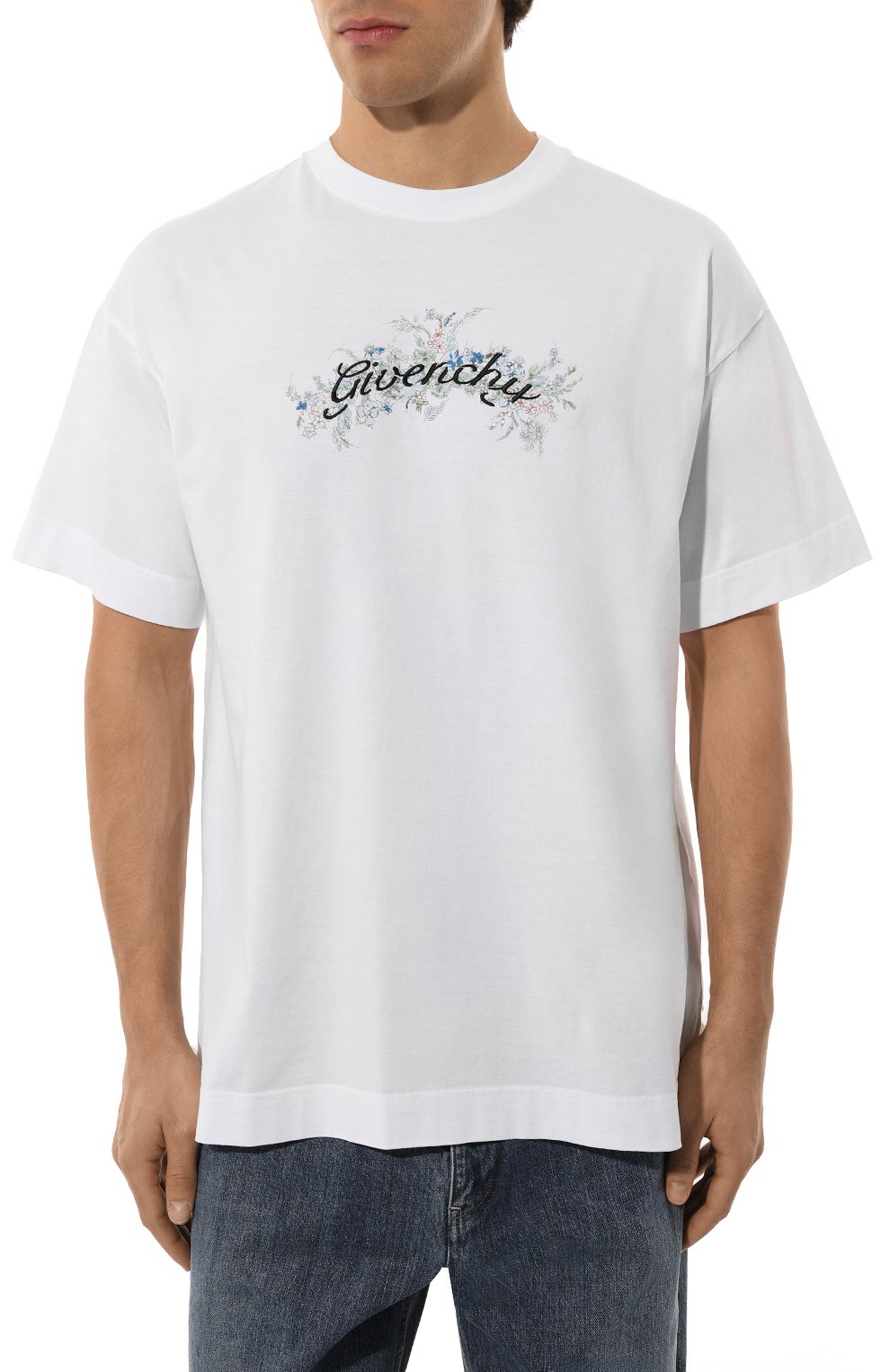 Хлопковая футболка GIVENCHY, арт. BM71JA3YMU, фото 3