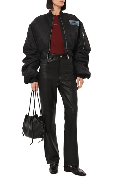 Хлопковая футболка LES BENJAMINS бордового цвета по цене 7245 руб., арт. LB22FWESSFU0T-301, фото 2 Хлопковая футболка LES BENJAMINS, арт. LB22FWESSFU0T-301, фото 2