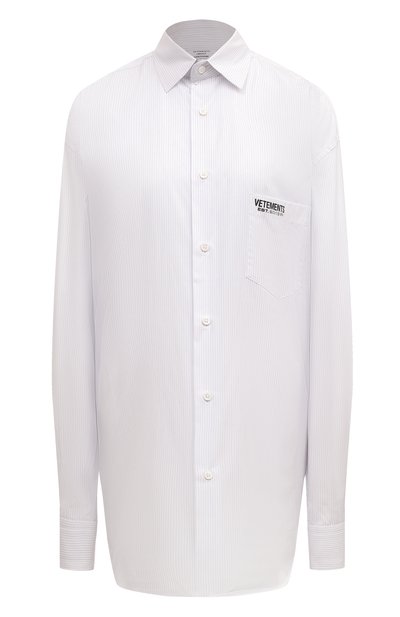 Хлопковая рубашка VETEMENTS, арт. UE64SH220W