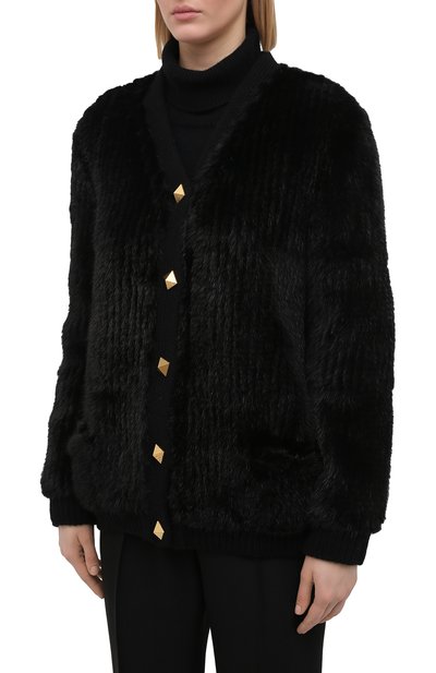 Кардиган из меха норки VALENTINO, арт. VF3FBM80TDK, фото 3