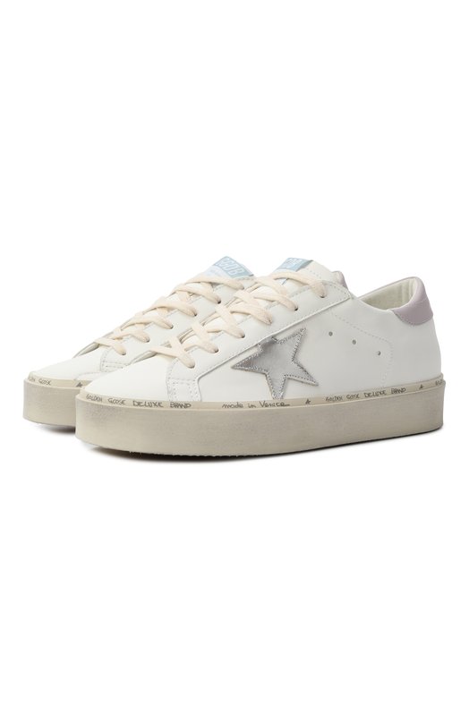 Кожаные кеды Hi Star Golden Goose Deluxe Brand GWF00118.F006845 Белый GWF00118.F006845