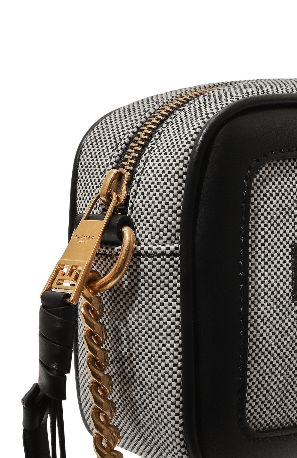 Сумка b-army BALMAIN черно-белого цвета по цене 86950 руб., арт. CN1BB720/TMSY, фото 3 Сумка b-army BALMAIN, арт. CN1BB720/TMSY, фото 3