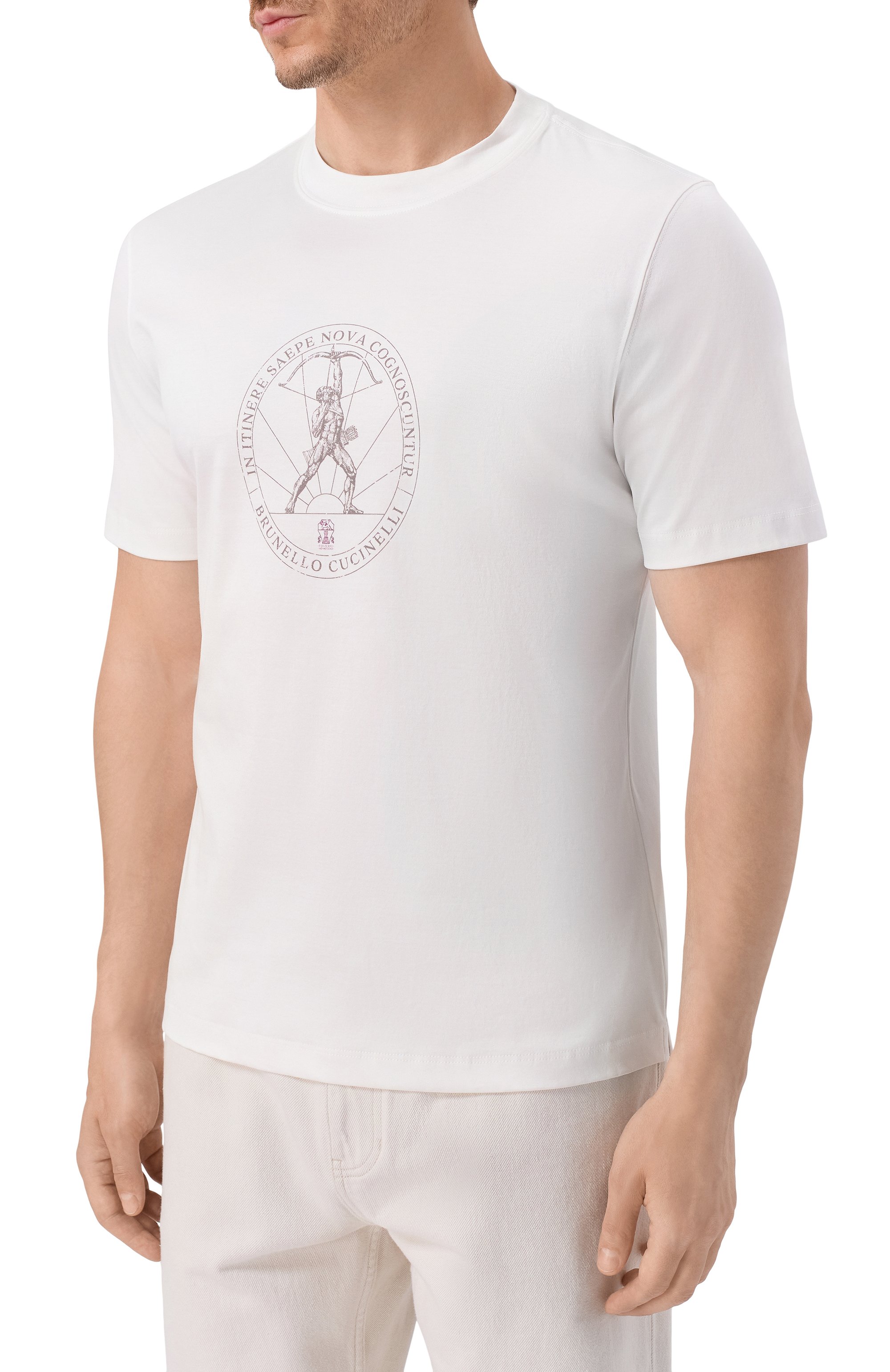 Хлопковая футболка BRUNELLO CUCINELLI, арт. M0B138519, фото 3