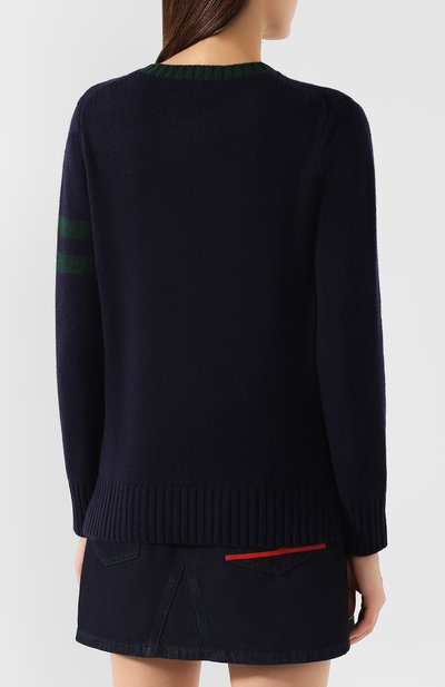 Шерстяной пуловер POLO RALPH LAUREN синего цвета по цене 33550 руб., арт. 211764622, фото 4 Шерстяной пуловер POLO RALPH LAUREN, арт. 211764622, фото 4