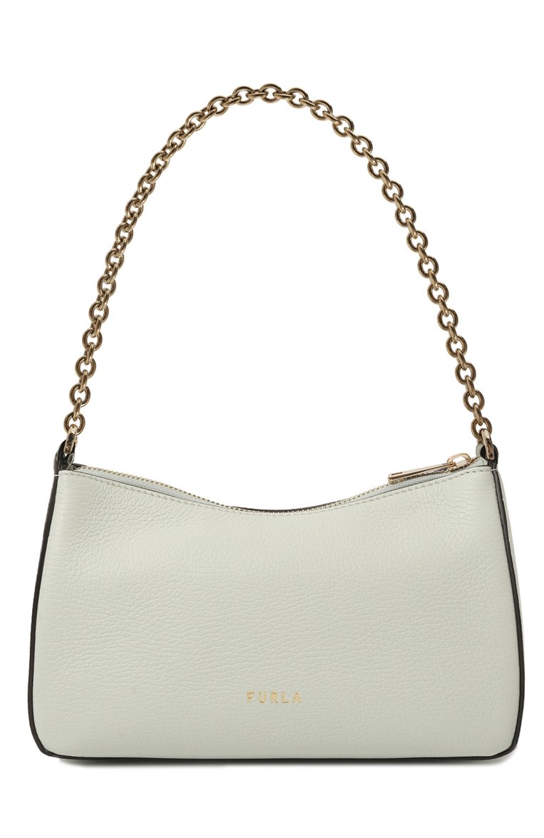 Женская сумка furla primula FURLA светло-зеленого цвета, арт. WB00903/BX2972 | Фото 6 (Размер: small; Ремень/цепочка: На ремешке; Драгоценные камни: Проставлено; Материал сплава: Проставлено; Материал: Натуральная кожа)
