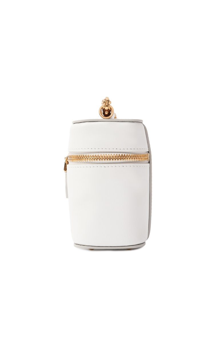 Женская сумка sicily DOLCE & GABBANA белого цвета, арт. BB7800/B7321 | Фото 4 (Материал: Натуральная кожа; Ремень/цепочка: На ремешке; Размер: mini; Автоматизация ТО: Проставлено; Автоматизация состава: Проставлено)