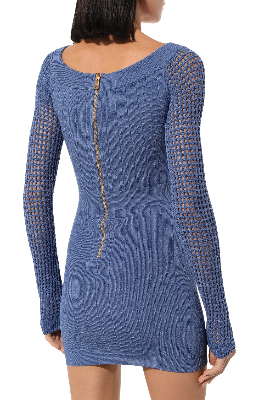 Платье из вискозы BALMAIN, арт. AF0R8398KE17, фото 4