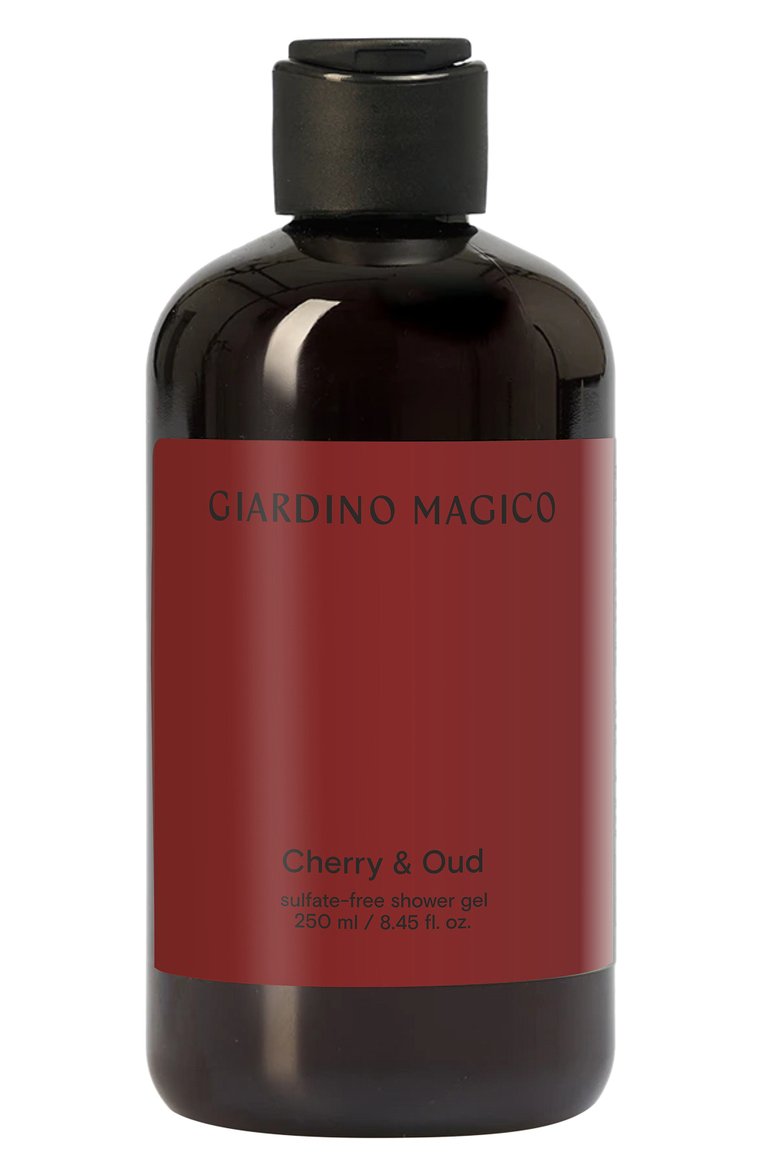 Бессульфатный гель для душа cherry & oud (250ml) GIARDINO MAGICO бесцветного цвета, арт. 4640200322630 | Фото 1 (Региональные ограничения белый список (Axapta Mercury): Не проставлено; Нос: Не проставлено; Назначение: Для тела; Тип продукта: Гели)