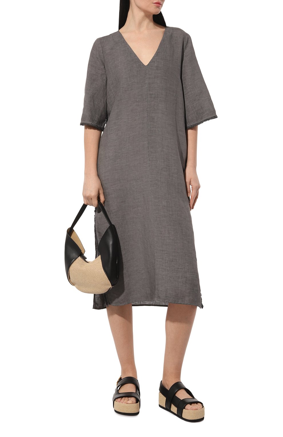 Льняное платье 120% LINO, арт. 31ALIW49HF/000F753/S00, фото 2