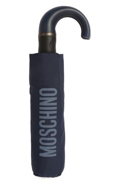 Мужской складной зонт MOSCHINO темно-синего цвета, арт. 8064-0PENCL0SE | Фото 5 (Материал: Текстиль, Синтетический материал, Металл; Материал сплава: Проставлено; Нос: Не проставлено)