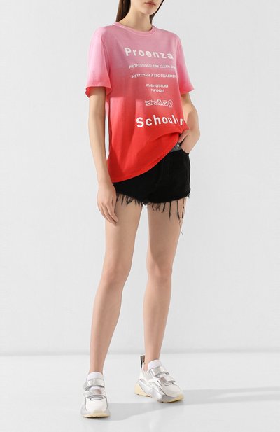 Хлопковая футболка PROENZA SCHOULER, арт. WL1934098-JCT110, фото 2
