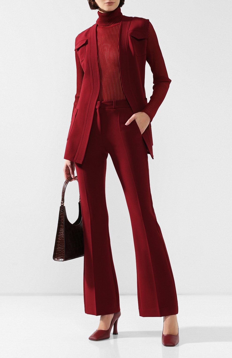 Расклешенные брюки VICTORIA, VICTORIA BECKHAM, арт. 2419WTR000210A, фото 2