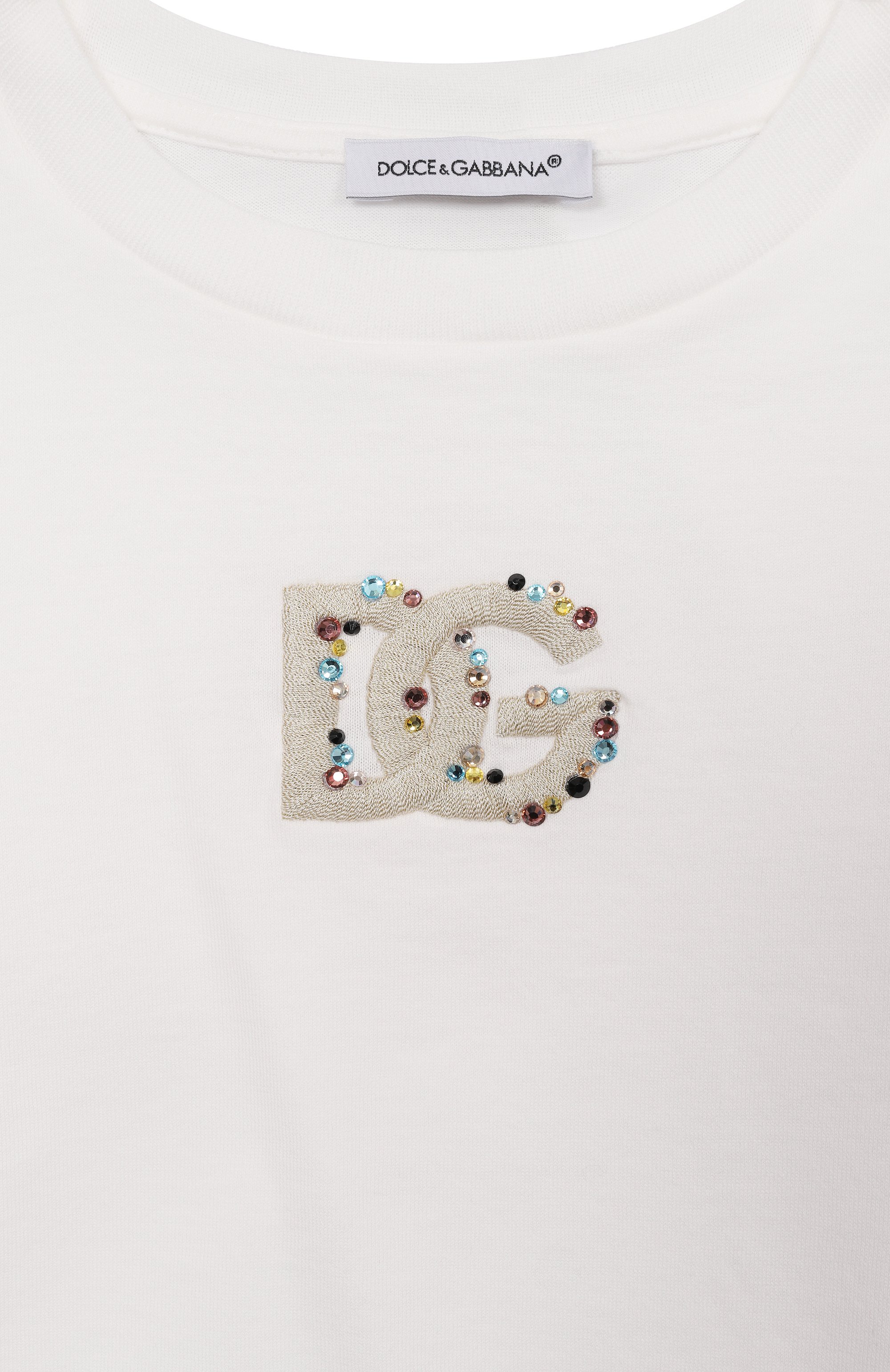 Хлопковая футболка DOLCE & GABBANA, арт. L5JTQU/G7P0K, фото 3