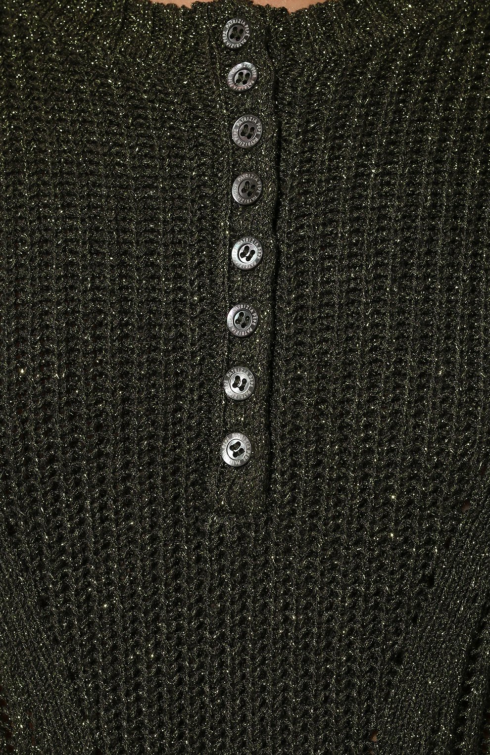 Свитер из вискозы PATRIZIA PEPE темно-зеленого цвета по цене 21190 руб., арт. 8K0074_K041, фото 5 Свитер из вискозы PATRIZIA PEPE, арт. 8K0074_K041, фото 5