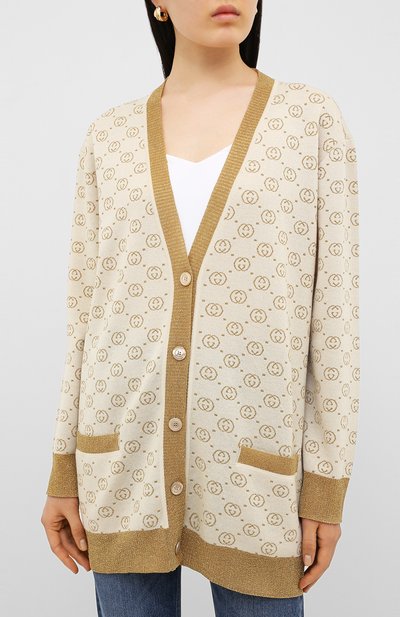 Шерстяной кардиган GUCCI, арт. 605910/XKAHT, фото 3