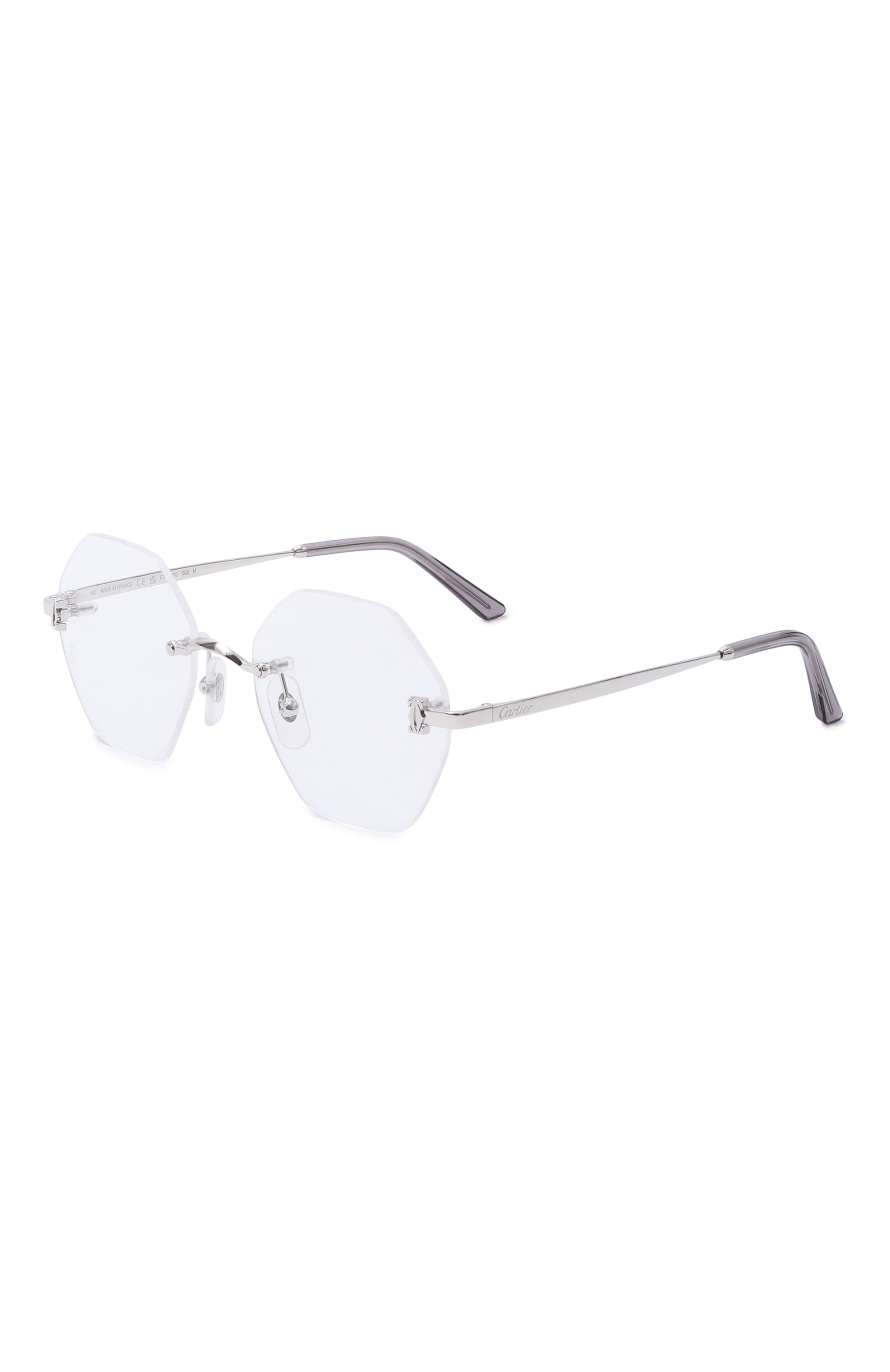 Оправа CARTIER серебряного цвета по цене 128500 руб., арт. CT0593 002, фото 1 Оправа CARTIER, арт. CT0593 002, фото 1