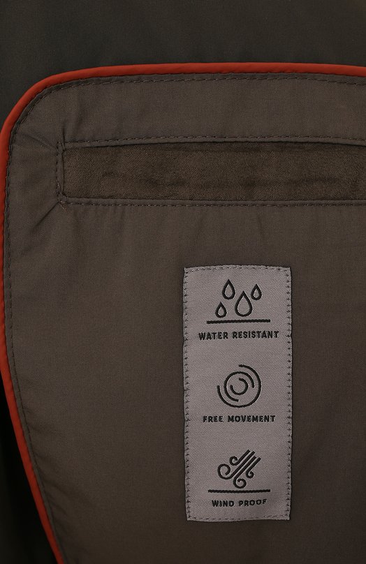 Утепленный бомбер Corneliani 94L5R1-9420158 Коричневый  94L5R1-9420158 Фото 6