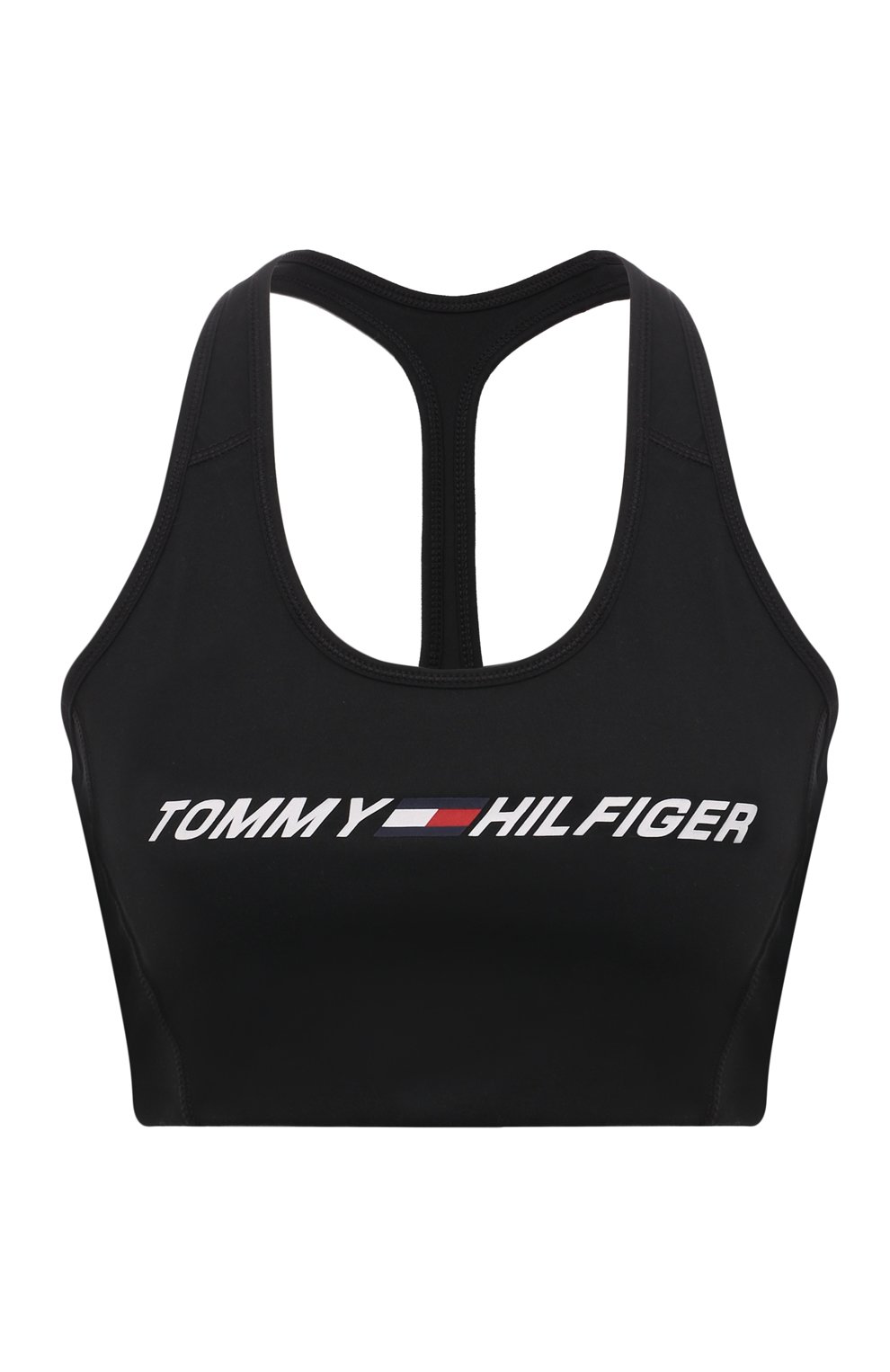 Бра-топ TOMMY HILFIGER черного цвета по цене 4490 руб., арт. S10S100973, фото 1 Бра-топ TOMMY HILFIGER, арт. S10S100973, фото 1