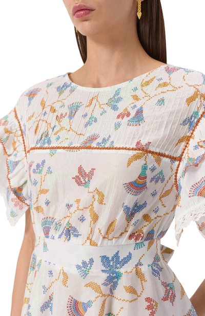 Хлопковое платье POUPETTE ST BARTH, арт. WK2S25NK, фото 5