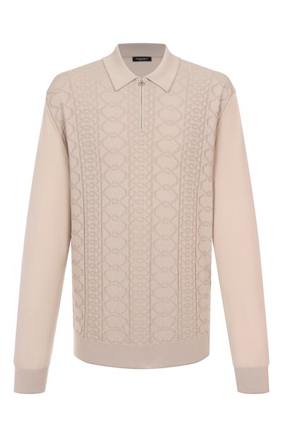 Мужское поло из шерсти и шелка STEFANO RICCI, арт. KE06014P30/E25404