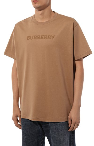 Хлопковая футболка BURBERRY, арт. 8055310, фото 3