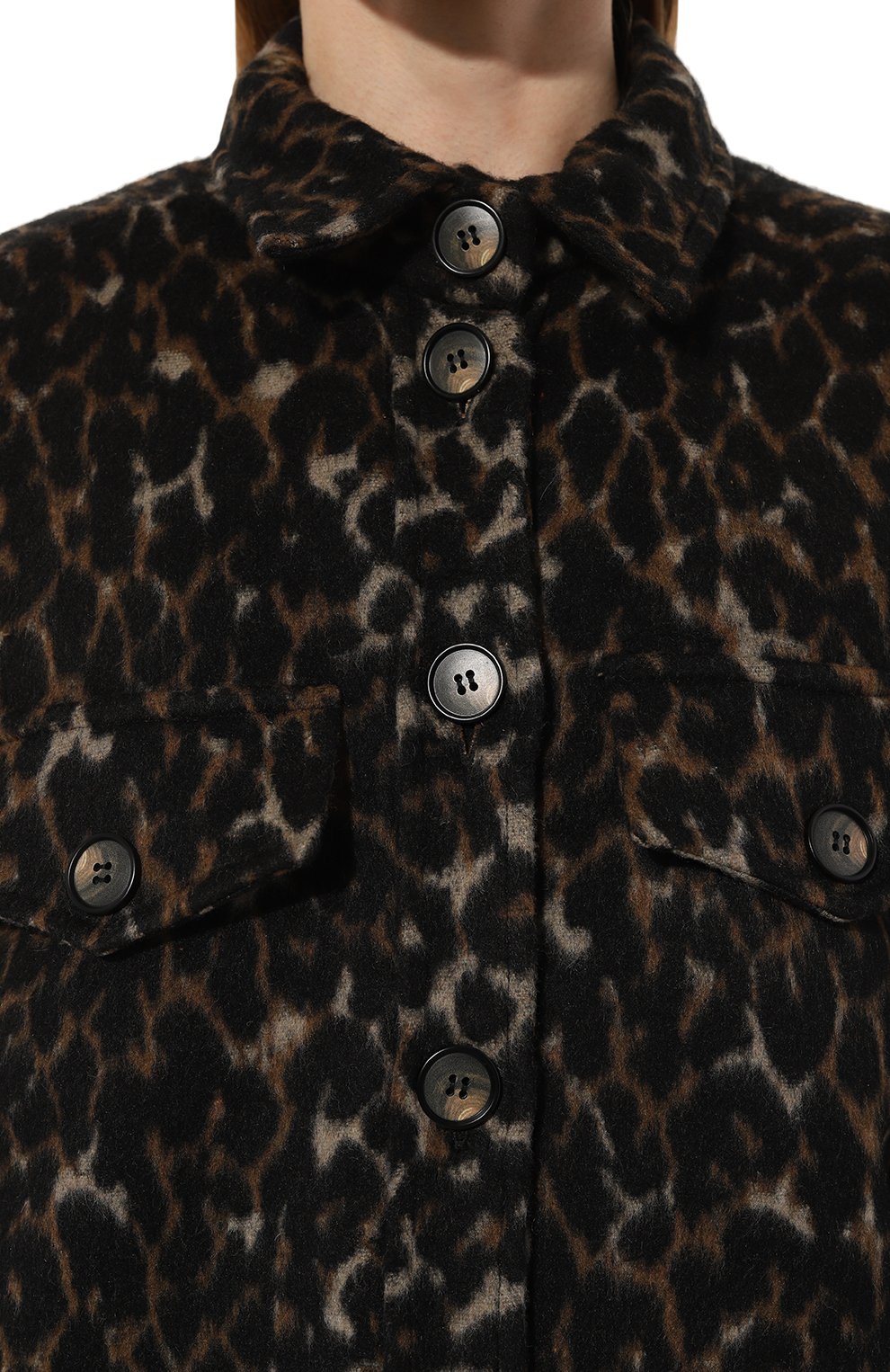 Рубашка ALINE леопардового цвета по цене 23500 руб., арт. AL071003, фото 5 Рубашка ALINE, арт. AL071003, фото 5