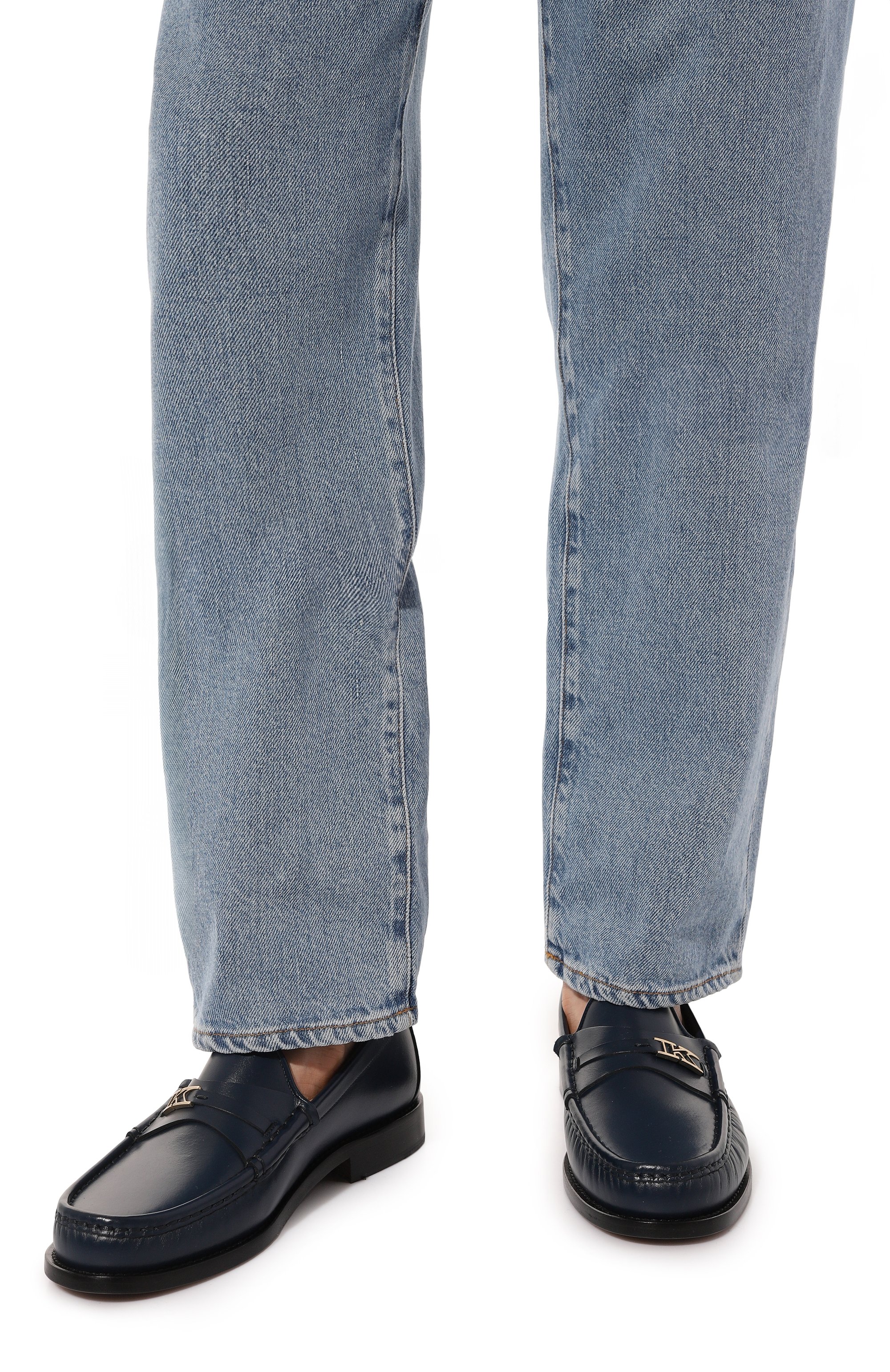 Кожаные лоферы KITON, арт. USSA063N00986, фото 3