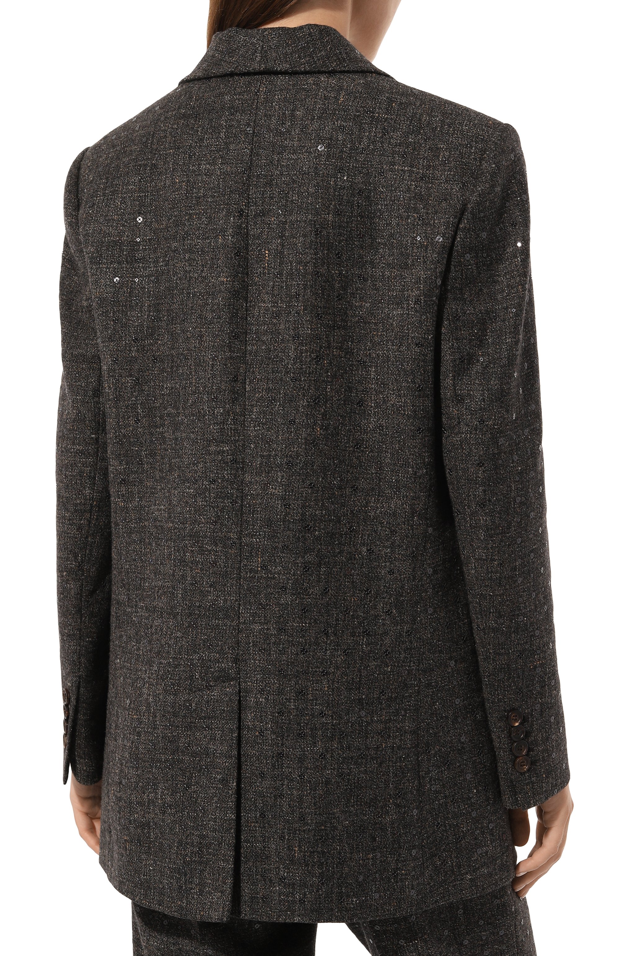 Жакет из шерсти и льна BRUNELLO CUCINELLI, арт. MD5602154, фото 4