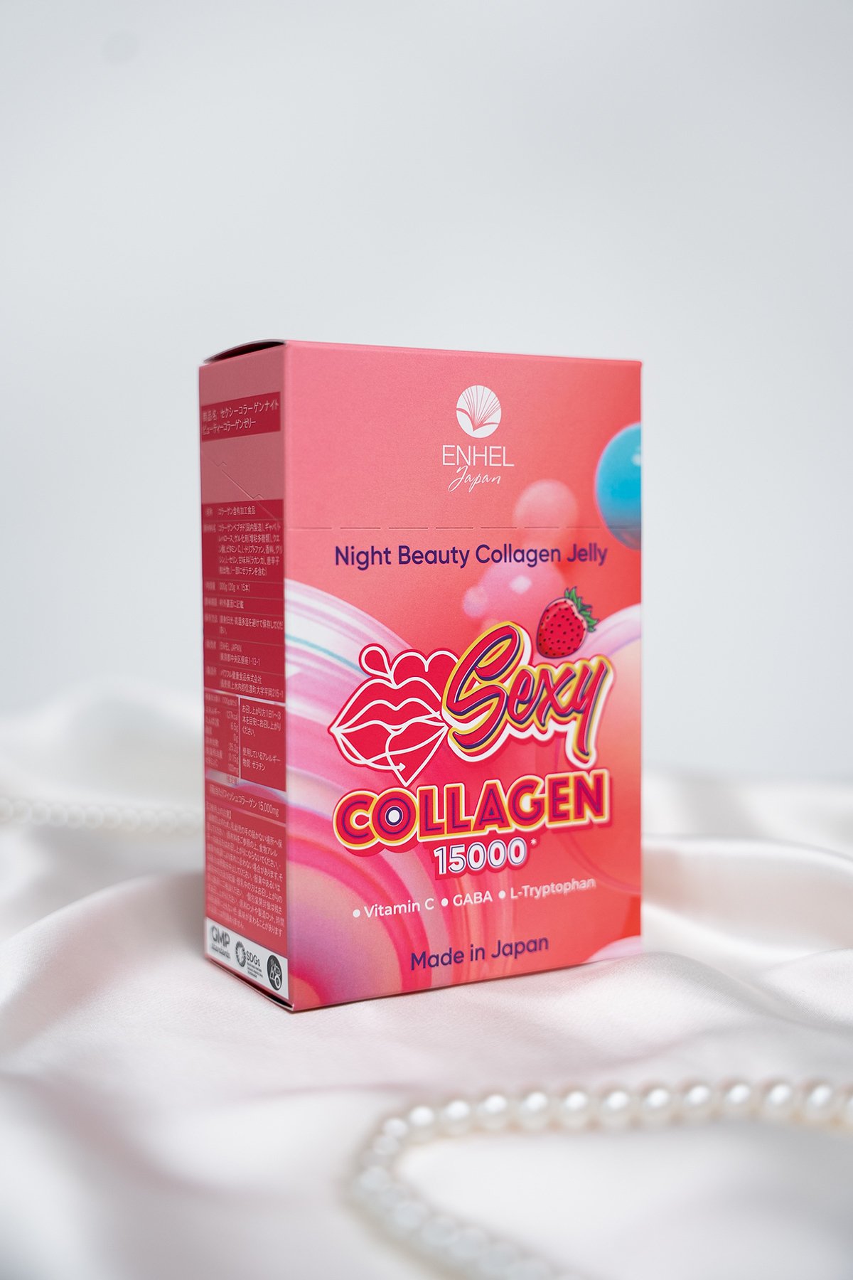 Желе для ночной красоты со вкусом клубники night beauty jelly (15шт.) ENHEL BEAUTY бесцветного цвета по цене 25000 руб., арт. 4589449701748, фото 4 Желе для ночной красоты со вкусом клубники night beauty jelly (15шт.) ENHEL BEAUTY, арт. 4589449701748, фото 4