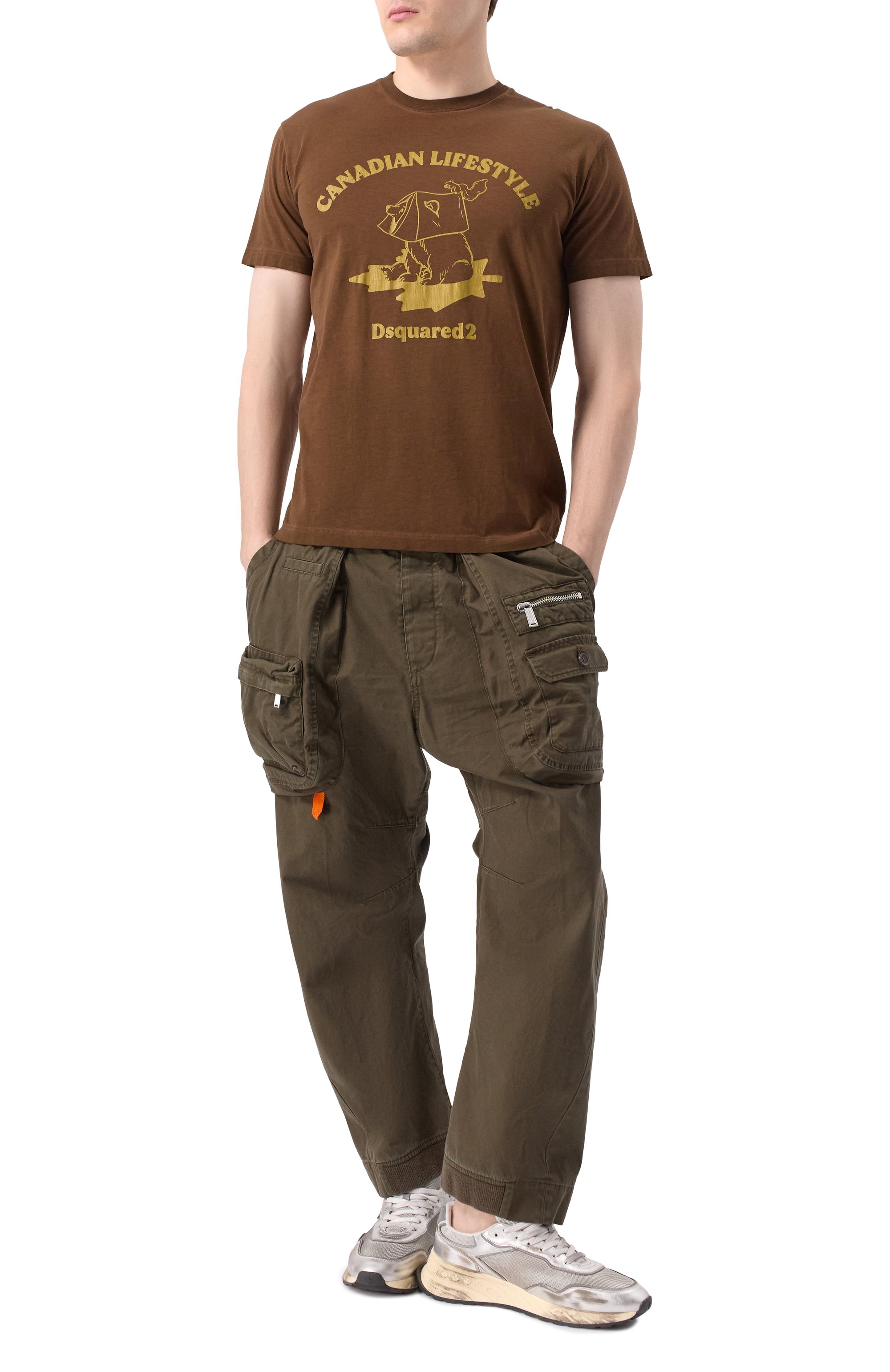 Хлопковая футболка DSQUARED2, арт. S74GD1391/D20035, фото 2