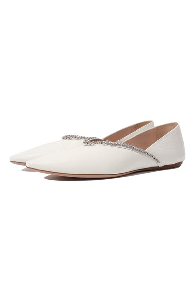 Кожаные балетки MIU MIU, арт. 5F435D-XYE-F0009-005, фото 1