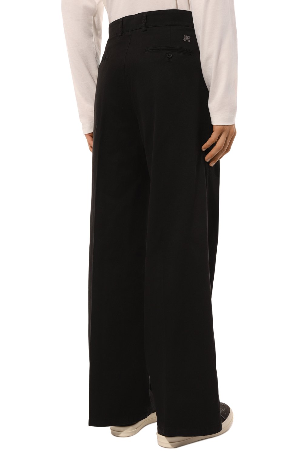 Хлопковые брюки PALM ANGELS, арт. PMCA166F24FAB001, фото 4