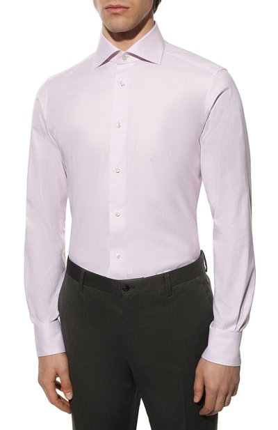 Хлопковая сорочка ZEGNA, арт. 301023/9MS0BA, фото 3