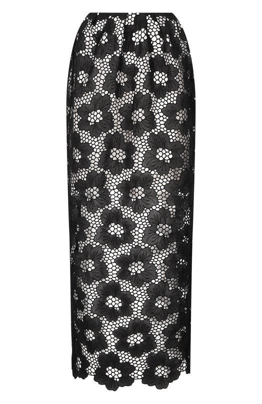 Хлопковая юбка Vika Gazinskaya SS26-18221 Чёрный SS26-18221