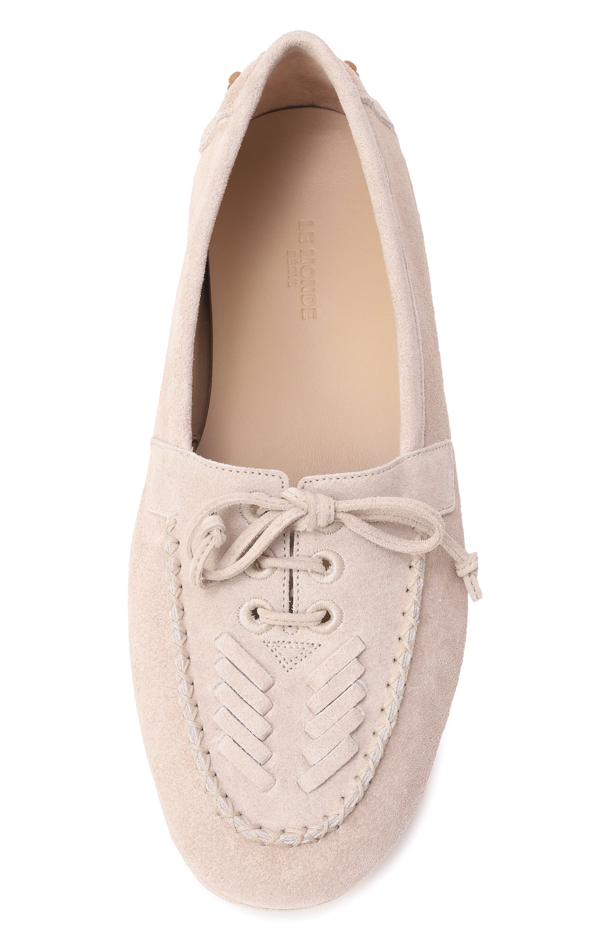 Замшевые мокасины driver LE MONDE BERYL бежевого цвета по цене 86950 руб., арт. DME-SUE-ST0, фото 6 Замшевые мокасины driver LE MONDE BERYL, арт. DME-SUE-ST0, фото 6