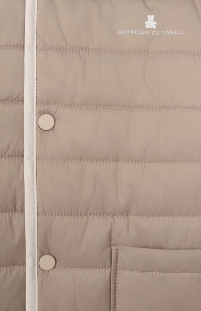 Утепленная куртка BRUNELLO CUCINELLI бежевого цвета по цене 119500 руб., арт. BD5980U01S, фото 3 Утепленная куртка BRUNELLO CUCINELLI, арт. BD5980U01S, фото 3