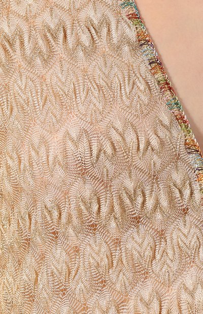 Туника MISSONI золотого цвета по цене 78400 руб., арт. MMQ00025/BR0082, фото 5 Туника MISSONI, арт. MMQ00025/BR0082, фото 5