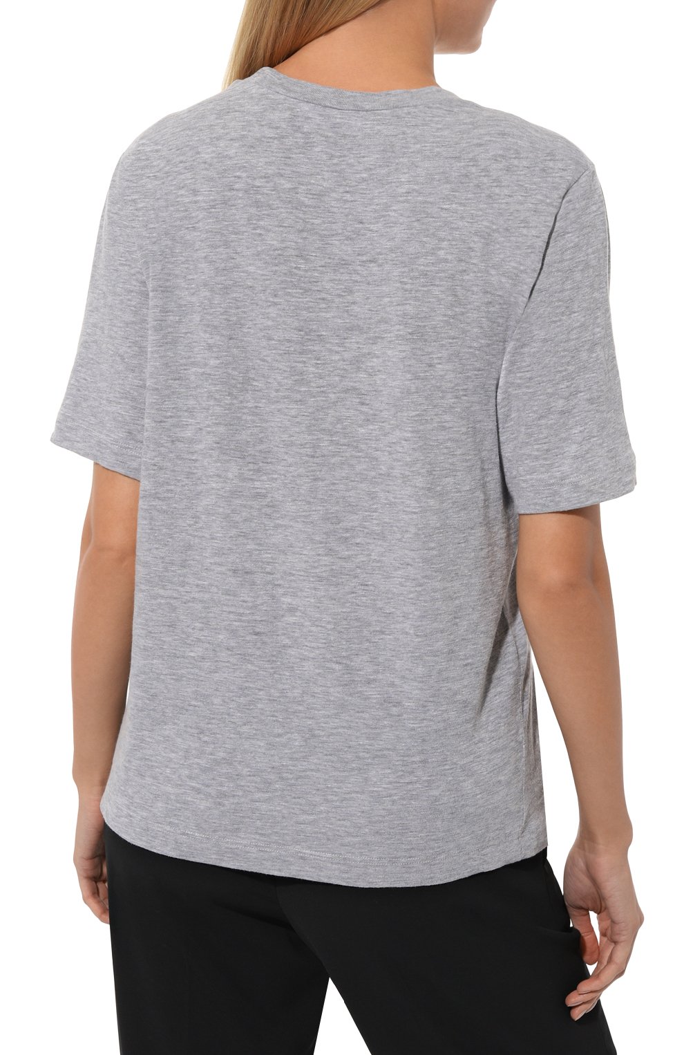 Футболка из хлопка и вискозы DSQUARED2 серого цвета по цене 36500 руб., арт. S72GD0476/S22146, фото 4 Футболка из хлопка и вискозы DSQUARED2, арт. S72GD0476/S22146, фото 4