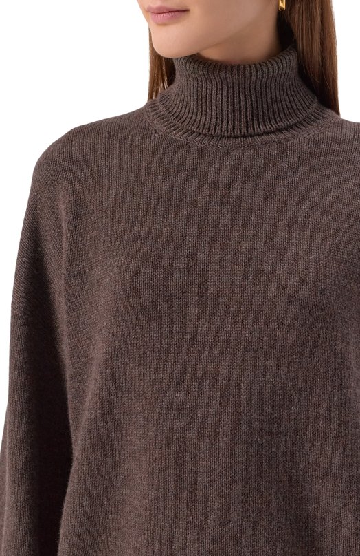 Кашемировый свитер Brunello Cucinelli M12501703 Коричневый  M12501703 Фото 5