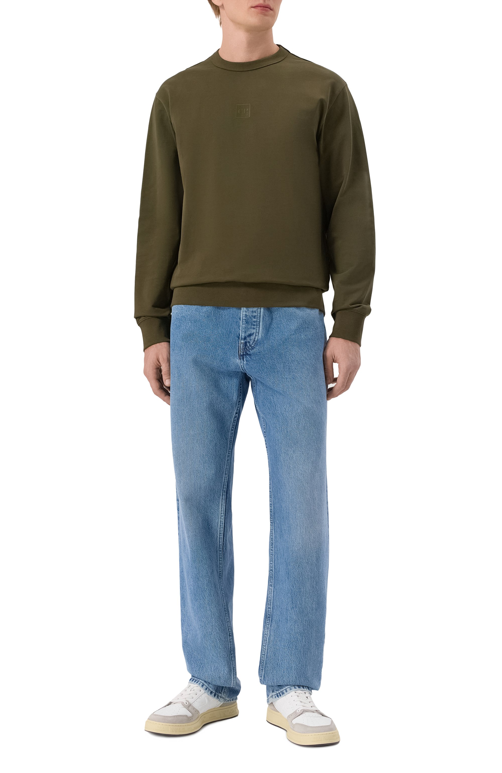 Хлопковый свитшот C.P. COMPANY, арт. 18CLSS032A006452W, фото 2