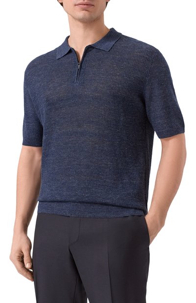 Поло изо льна и шелка CORNELIANI, арт. 27M566/2725134, фото 3