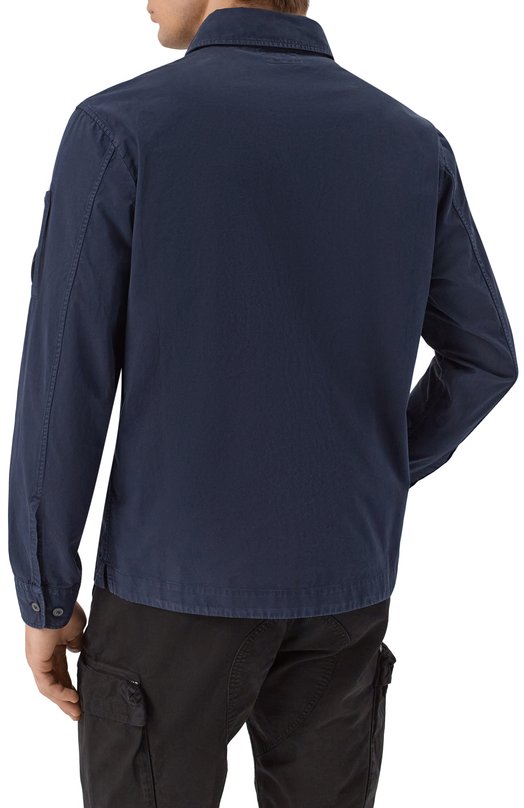 Хлопковая куртка-рубашка C.P. Company 20CM0S156A/110143G Синий  20CM0S156A/110143G Фото 4