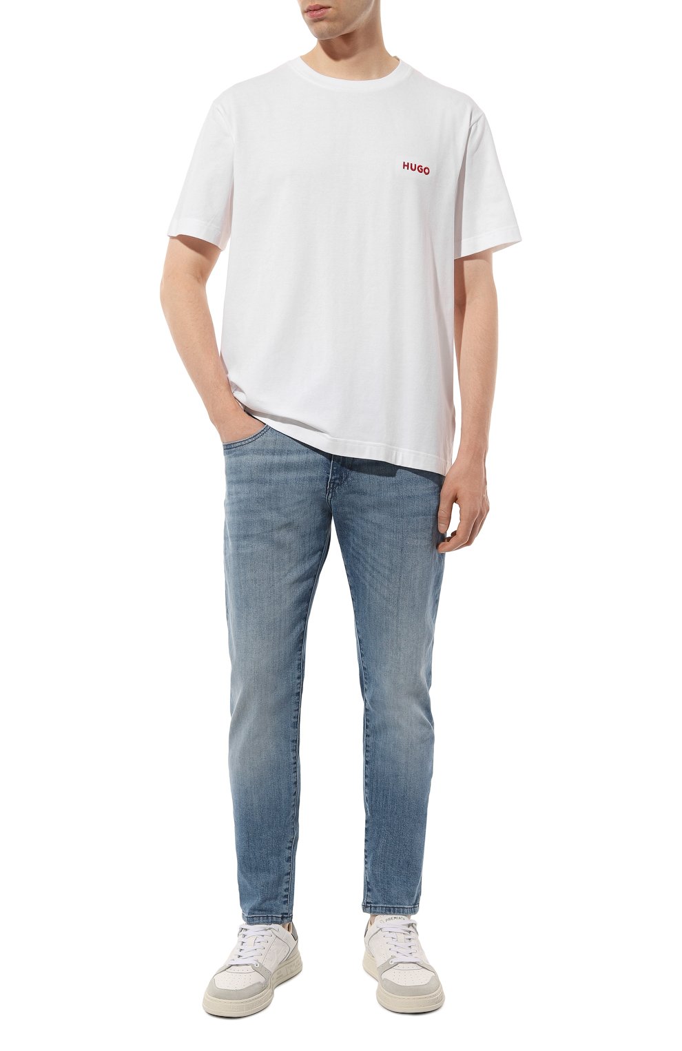 Хлопковая футболка HUGO, арт. 50520441, фото 2