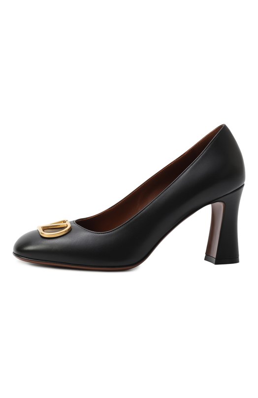 Кожаные туфли Vlogo Valentino 7W2S0MD9/DSH Чёрный  7W2S0MD9/DSH Фото 4