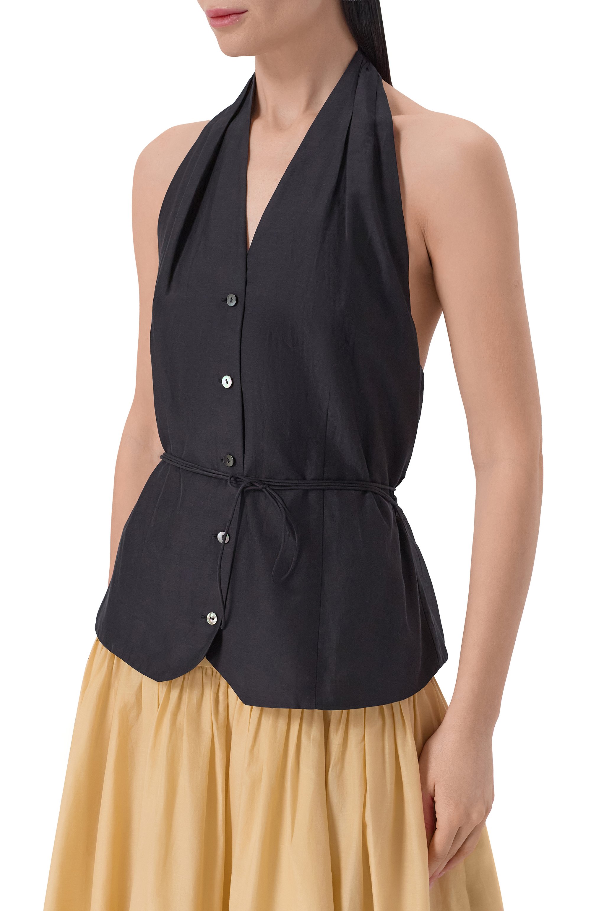 Топ из хлопка и шелка 12 STOREEZ, арт. 137108, фото 3