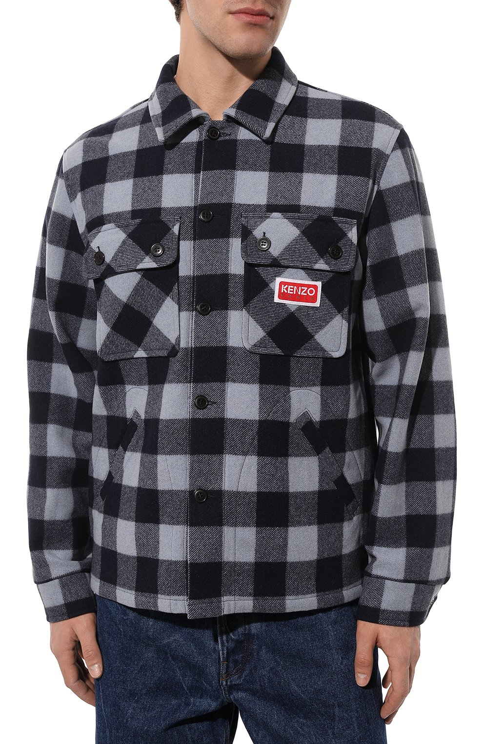 Шерстяная рубашка KENZO, арт. FC65CH5099CN/64, фото 3