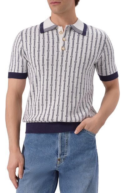 Хлопковое поло CASABLANCA, арт. MS25KW89501, фото 3